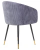 Купить Стул обеденный DOBRIN MARY, серый велюр (1922-19) в интернет-магазине КупиКресла.ру