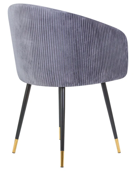 Купить Стул обеденный DOBRIN MARY, серый велюр (1922-19) по низкой цене