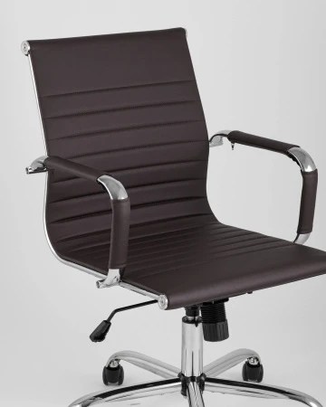 Офисные кресла - Кресло офисное TopChairs City S коричневое