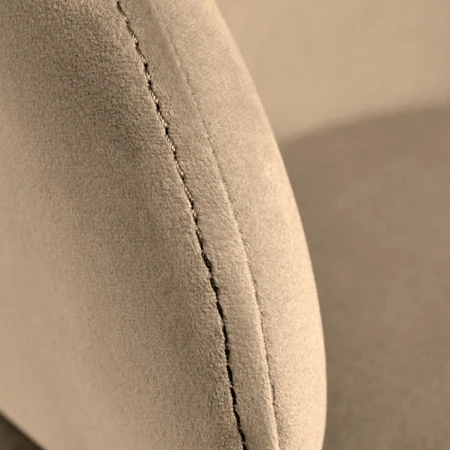 Купить Стул-полукресло Emil бежевый с золотыми ножками по низкой цене