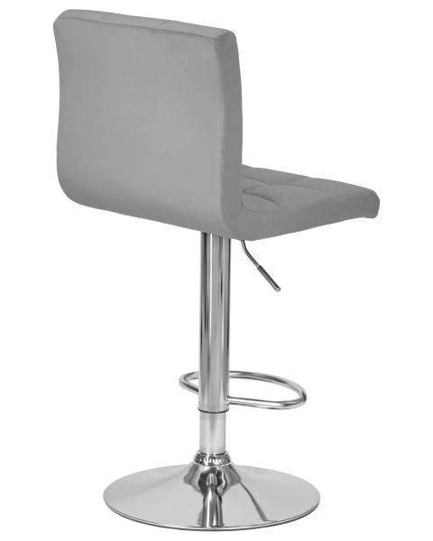 Купить Набор 2 шт Стул барный DOBRIN CANDY, серый велюр (MJ9-75) по низкой цене