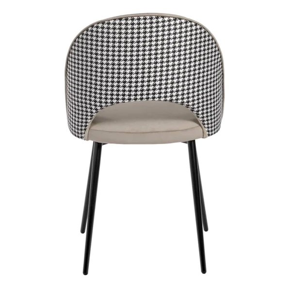 Купить Стул Leo латте с жаккардом по низкой цене