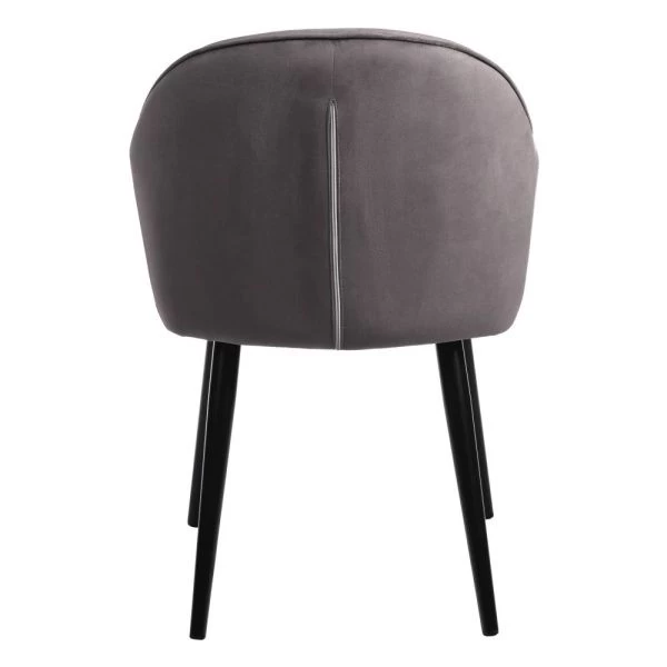 Купить Стул Frida тёмно-серый велюр по низкой цене