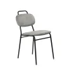 Купить Стул MOLLY разборный черный каркас серое сиденье по низкой цене
