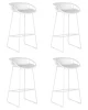 Набор 4 шт Стул барный DOBRIN FRANK, белый