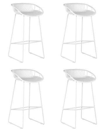 Набор 4 шт Стул барный DOBRIN FRANK, белый