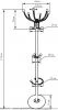 Купить Вешалка напольная Y-256 по низкой цене
