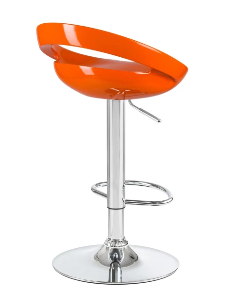 Стул барный DOBRIN DISCO, оранжевый для кафе, ресторанов и кухни