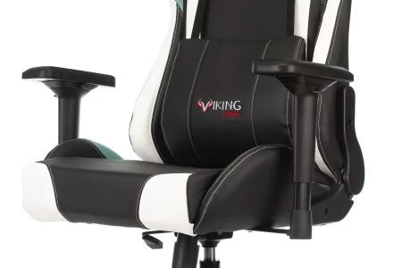 Кресла для геймеров - Кресло игровое Zombie VIKING TANK черный/серый/белый искусственная кожа с подголов. крестовина металл