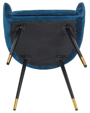 Купить Стул обеденный DOBRIN MARY, синий велюр (1922-20) в интернет-магазине КупиКресла.ру