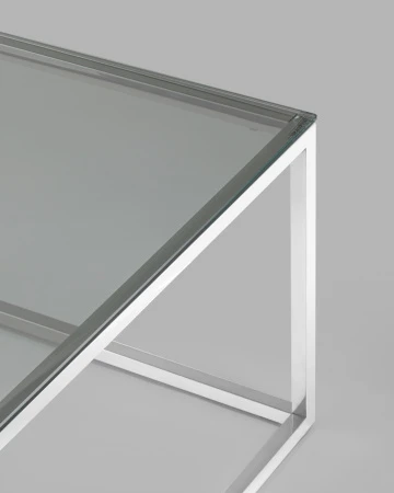 Купить Журнальный стол 120*60 ТАУН серебро по низкой цене
