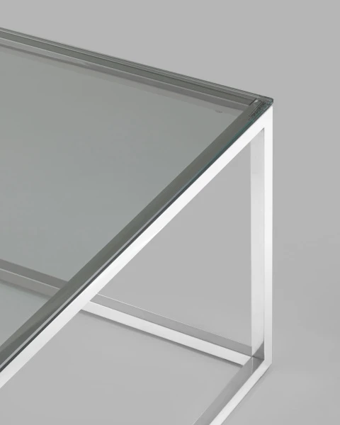 Купить Журнальный стол 120*60 ТАУН серебро по низкой цене