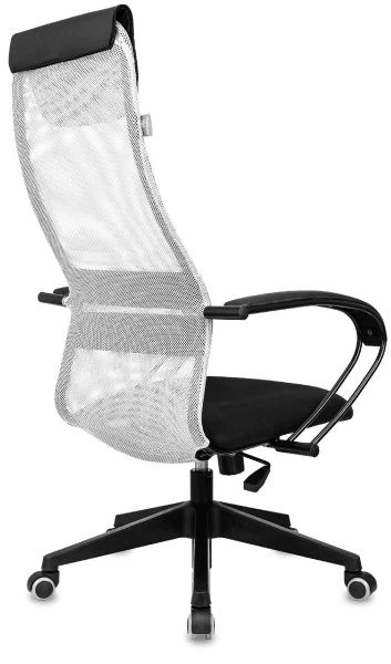 Кресло руководителя Бюрократ CH-607 светло-серый TW-02 сиденье черный сетка/ткань с подголов. крестов. пластик | Купить в КупиКресла.ру