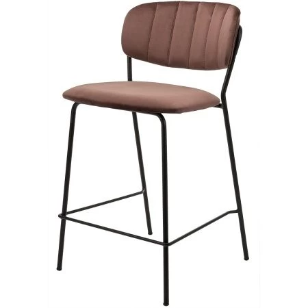 Купить Стул полубарный Carol терракотовый по выгодной цене для кафе, ресторанов и кухни