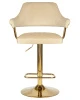 Купить Стул барный DOBRIN CHARLY GOLD, бежевый велюр (MJ9-10) по выгодной цене для кафе, ресторанов и кухни