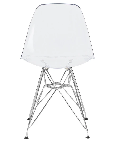 Купить Стул обеденный DOBRIN DSR CASPER, ножки хром, цвет прозрачный по низкой цене