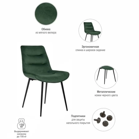 Купить Стул Chester зеленый в интернет-магазине КупиКресла.ру