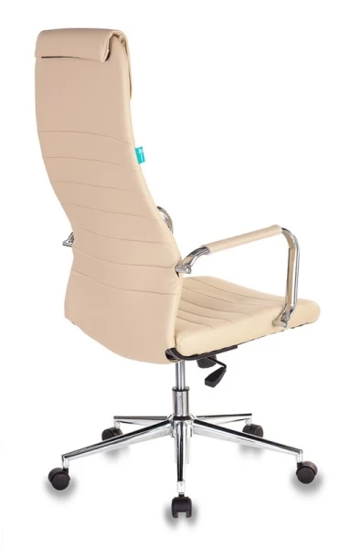 Кресло руководителя Бюрократ KB-9N/ECO бежевый эко.кожа с подголов. крестовина металл хром | Купить в КупиКресла.ру