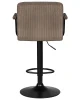Купить Стул барный DOBRIN KRUGER ARM BLACK, какао вельвет (LAR-E2041-05) по выгодной цене для кафе, ресторанов и кухни