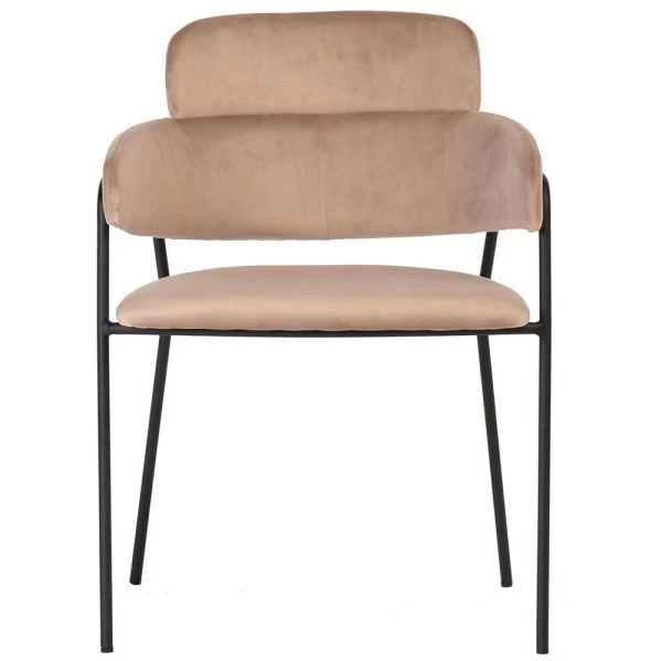Купить Стул Napoli латте с черными ножками по низкой цене