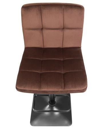 Купить Стул барный DOMINIC (шоколадный велюр (MJ9-111)) по выгодной цене для кафе, ресторанов и кухни