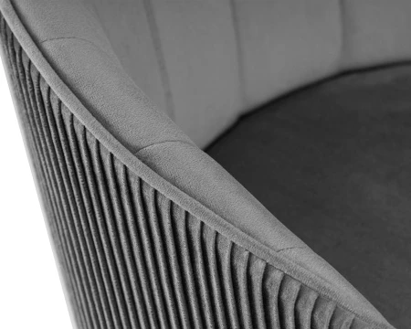 Купить Стул барный DOBRIN DARCY BLACK, серый велюр (1922-19) по выгодной цене для кафе, ресторанов и кухни