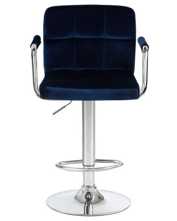 Купить Набор 2 шт Стул барный DOBRIN KRUGER ARM, синий велюр (MJ9-117) в интернет-магазине КупиКресла.ру