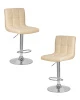 Набор 2 шт Стул барный DOBRIN CANDY, кремовый