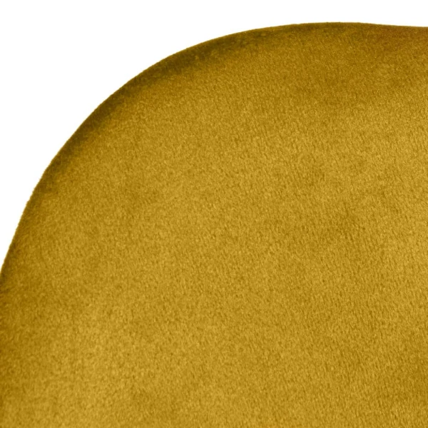 Купить Стул Seven Style горчичный велюр с чёрными ножками по низкой цене