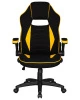 Кресла для геймеров - Кресло игровое DOBRIN RICK, черно-желтая ткань