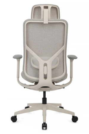 Эргономичные кресла - Кресло Antler EAN-001AW Белый пластик/Светло-бежевый