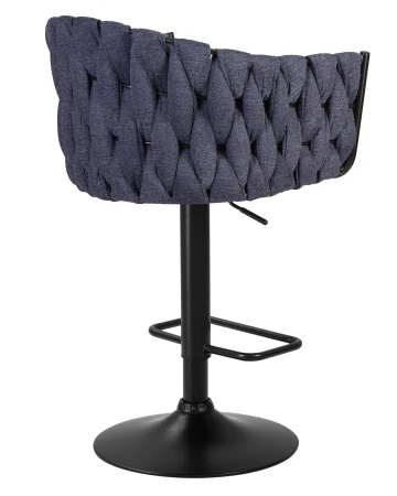 Купить Стул барный DOBRIN LEON, синяя ткань (LAR-275-29) по выгодной цене для кафе, ресторанов и кухни