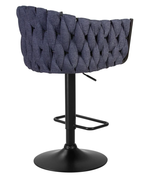 Стул барный DOBRIN LEON, синяя ткань (LAR-275-29) для кафе, ресторанов и кухни