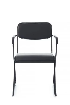 Кресло Nix Plus RCH OMKL-03B Черный/Металл Черный для посетителей и сотрудников фото