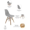 Купить Стул Eames серый по низкой цене