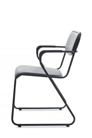 Кресло Nix Plus RCH OMKL-03B Черный/Металл Черный для посетителей и сотрудников фото