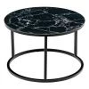 Купить Набор кофейных столиков Tango чёрный мрамор с чёрными ножками, 2шт по низкой цене