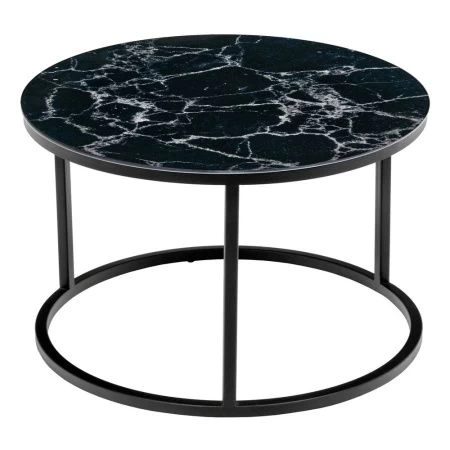 Купить Набор кофейных столиков Tango чёрный мрамор с чёрными ножками, 2шт по низкой цене