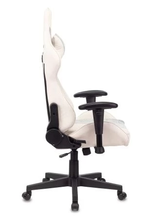 Кресла для геймеров - Кресло игровое Zombie VIKING X Fabric белый/серо-голубой с подголов. крестовина пластик