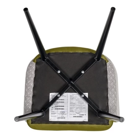 Купить Стул Bruno ярко-зеленый с жаккардом в интернет-магазине КупиКресла.ру