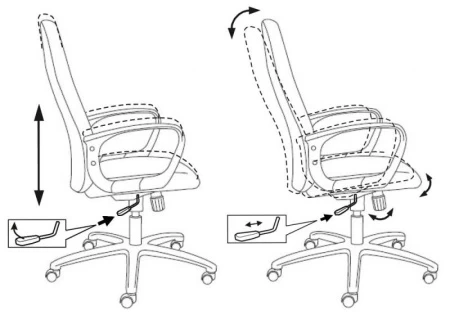 Кресла руководителя - Кресло руководителя Бюрократ Ch-808AXSN синий TW-10 крестовина пластик