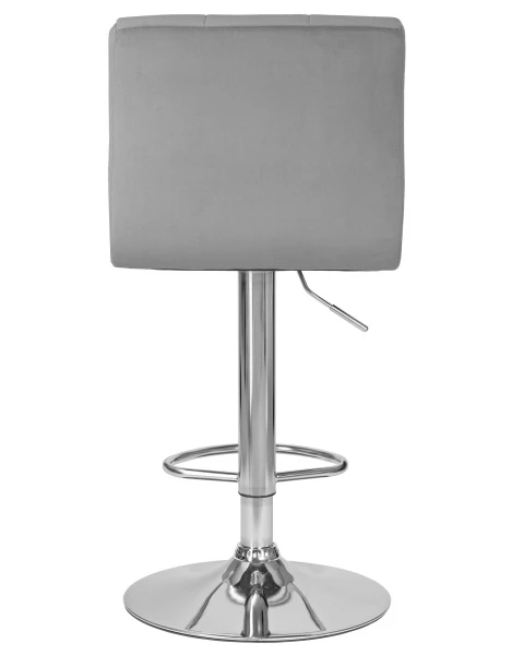Стул барный DOBRIN CANDY, серый велюр (MJ9-75) для кафе, ресторанов и кухни