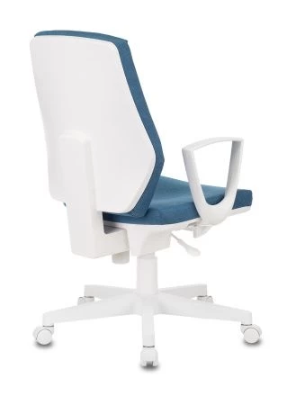 Офисные кресла - Кресло Бюрократ CH-W545 синий 38-415 крестовина пластик пластик белый
