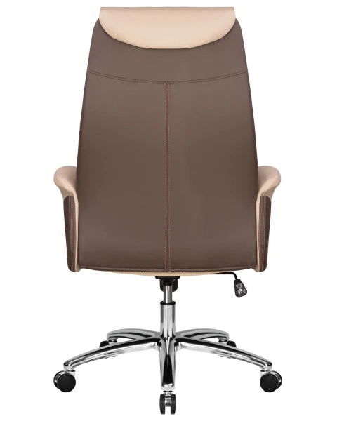 Офисное кресло для руководителей DOBRIN LEONARD, коричнево-бежевый | Купить в КупиКресла.ру