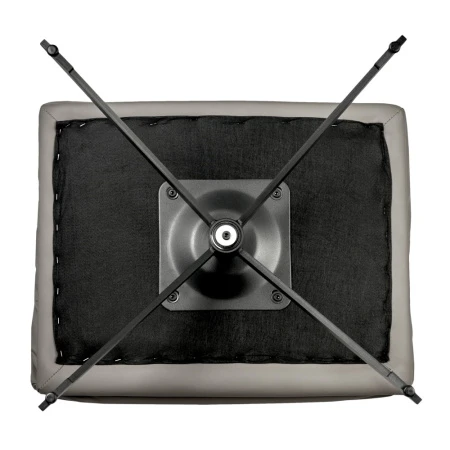 Купить Комплект кресло HUG светло-серый, экокожа, шенилл с оттоманкой светло-серый, экокожа по низкой цене