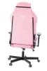 Кресло игровое Knight N1 Fabric розовый Velvet 36 с подголов. крестов. металл