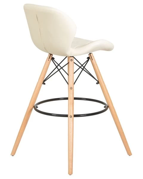 Стул барный BUTTERFLY BAR (ножки светлый бук, цвет кремовый)