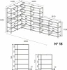 Купить Набор стеллажных систем №18 Everprof EVO (ЭВО) 1635x3630x1840 Дуб Пасадена/Черный по низкой цене