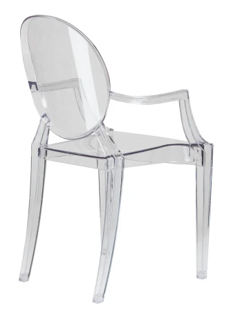 Купить Стул обеденный DOBRIN LOUIS GHOST, цвет прозрачный по низкой цене