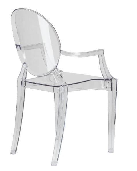 Купить Стул обеденный DOBRIN LOUIS GHOST, цвет прозрачный по низкой цене